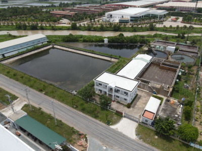 Khu vực xử lý nước thải KCN Đông Nam