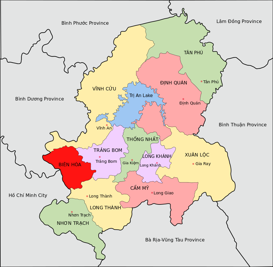 KCN Lộc An Bình Sơn nằm ở vị trí huyện Long Thành 